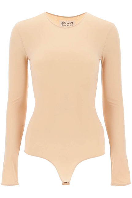 Maison Margiela Second Skin Long Sleeve Bodysuit-Maison Margiela-Beige-40-Urbanheer