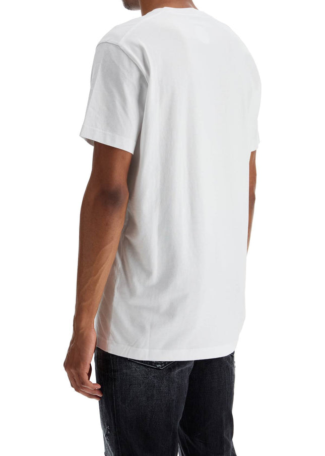 Dsquared2 white cotton t-shirt with phys ed. '64 logo