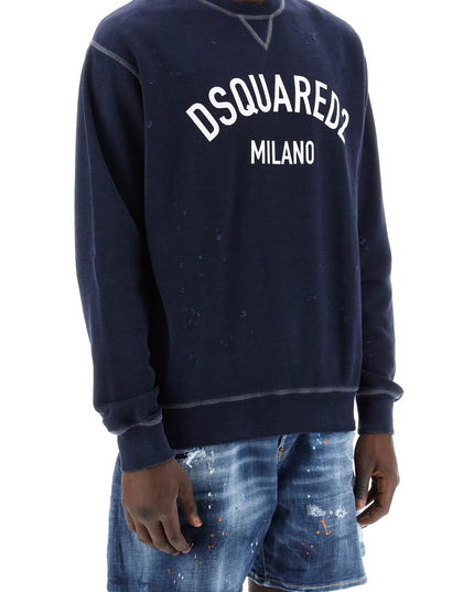 Dsquared2 "used effect cool fit sweatshirt