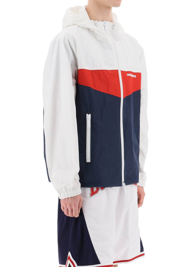 Dsquared2 color block windbreaker jacket