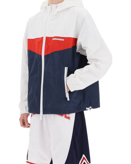 Dsquared2 color block windbreaker jacket