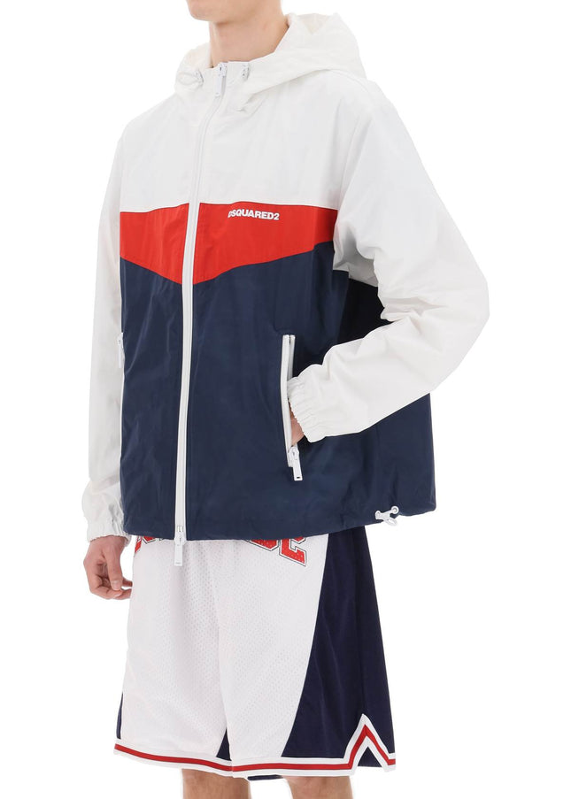 Dsquared2 color block windbreaker jacket