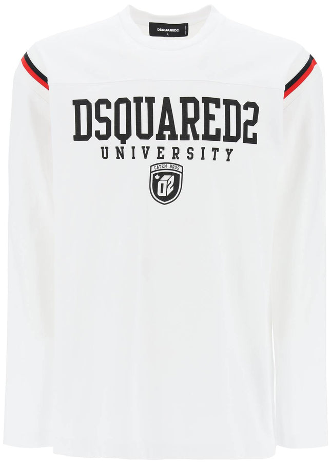 Dsquared2 long-sleeved varsity t-shirt