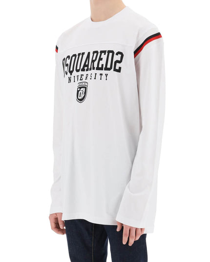 Dsquared2 long-sleeved varsity t-shirt