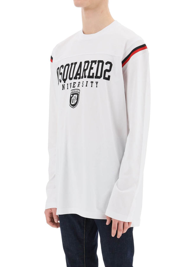 Dsquared2 long-sleeved varsity t-shirt