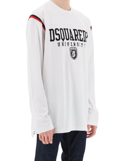 Dsquared2 long-sleeved varsity t-shirt