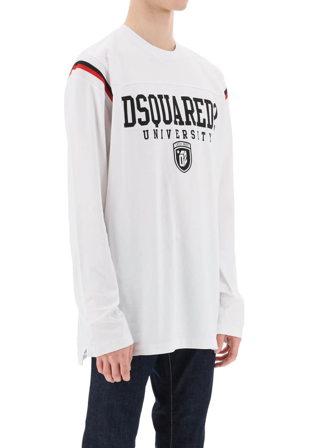 Dsquared2 long-sleeved varsity t-shirt