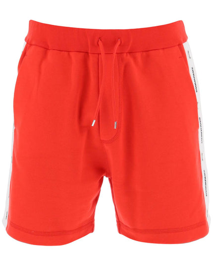 Dsquared2 burbs sweatshorts with logo bands