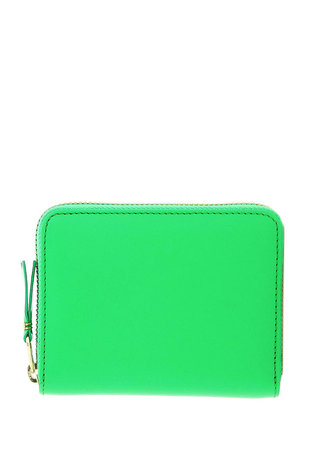 Green Comme Des Garcons Wallet Leather Zip Cardholder-Comme Des Garcons Wallet-Green-os-Urbanheer