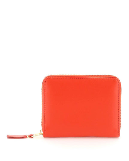 Red Comme Des Garcons Wallet Leather Zip Cardholder-Comme Des Garcons Wallet-Red-os-Urbanheer