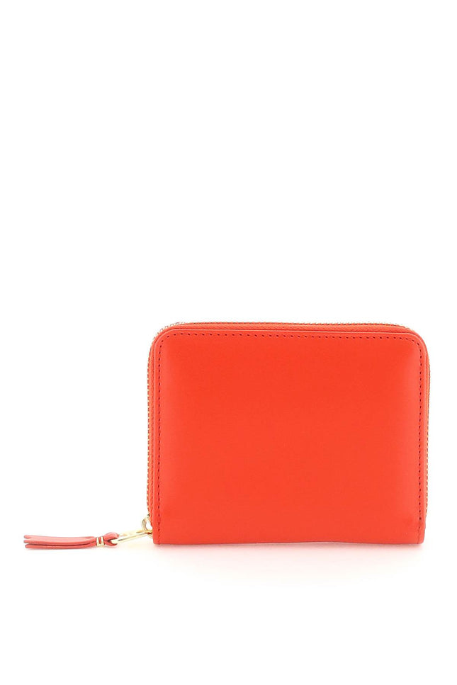 Red Comme Des Garcons Wallet Leather Zip Cardholder-Comme Des Garcons Wallet-Red-os-Urbanheer