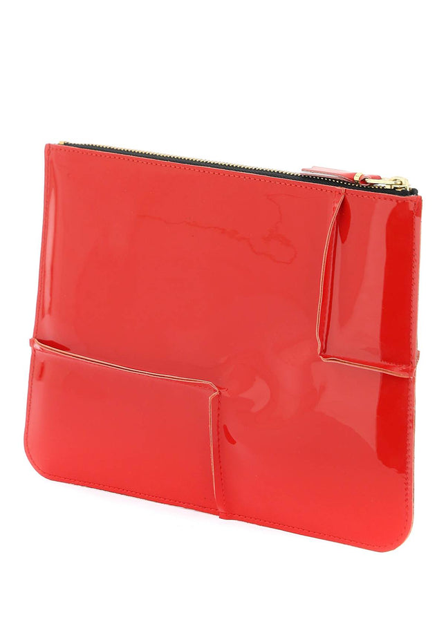 Comme Des Garcons Wallet glossy patent leather