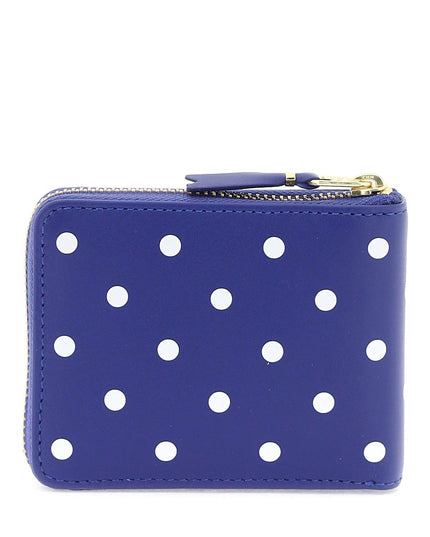 Comme Des Garcons Wallet polka dot zip around wallet with