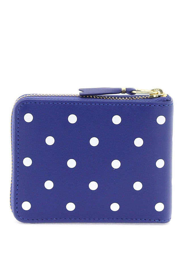 Comme Des Garcons Wallet polka dot zip around wallet with