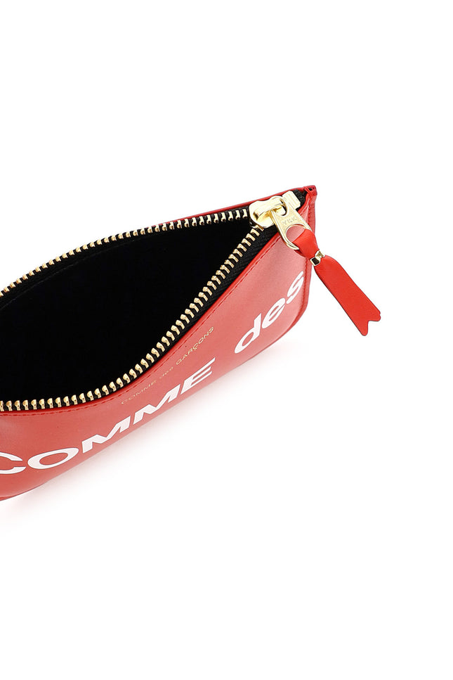 Comme Des Garcons Wallet Huge Logo Pouch Red-Comme Des Garcons Wallet-Red-os-Urbanheer