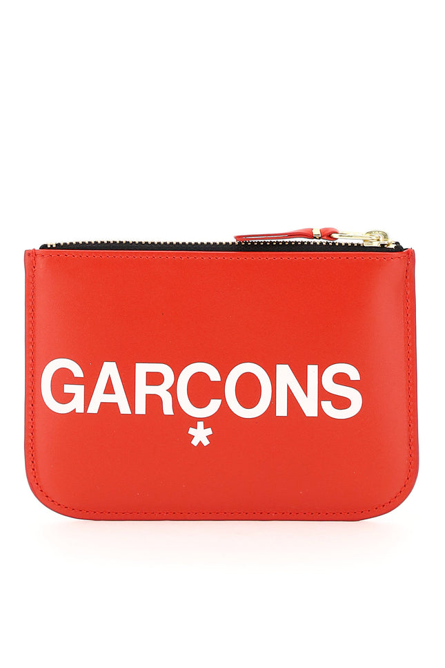 Comme Des Garcons Wallet Huge Logo Pouch Red-Comme Des Garcons Wallet-Red-os-Urbanheer