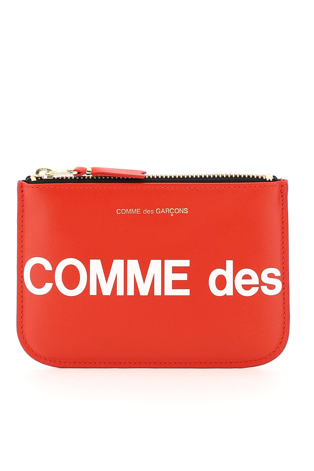 Comme Des Garcons Wallet Huge Logo Pouch Red-Comme Des Garcons Wallet-Red-os-Urbanheer