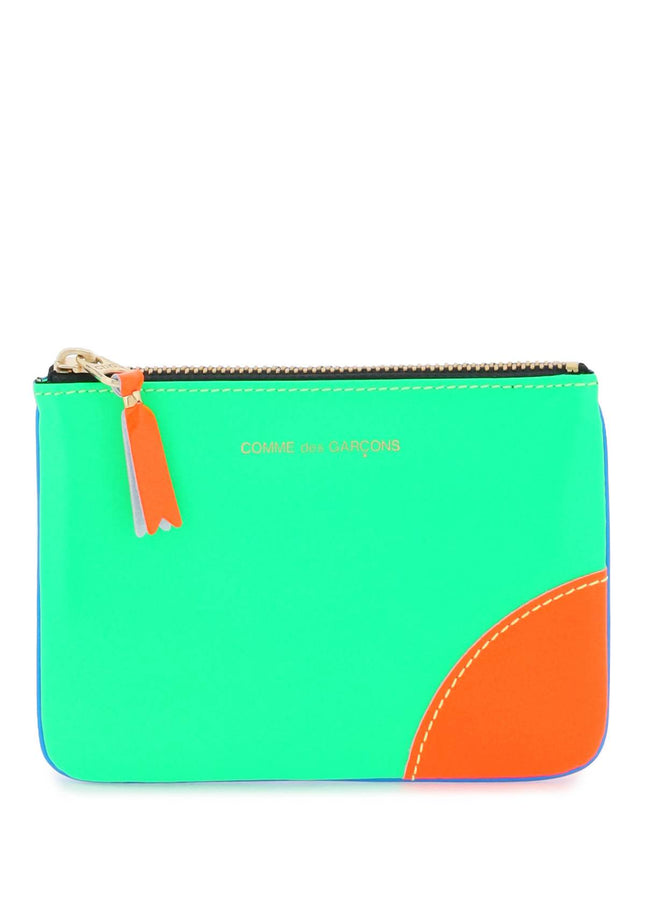 Comme Des Garcons Wallet fluo mini pouch