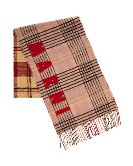 Marni double check wool scarf in 8