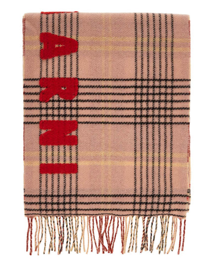 Marni double check wool scarf in 8