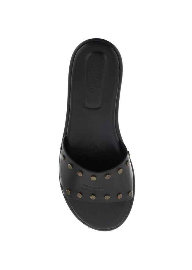 Isabel Marant leather vikee slides