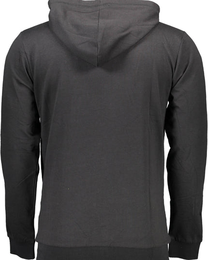 SERGIO TACCHINI MEN'S BLACK SWEATSHIRT WITH ZIP-1