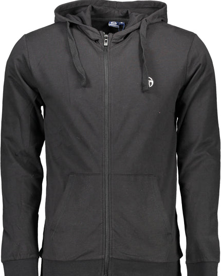 SERGIO TACCHINI MEN'S BLACK SWEATSHIRT WITH ZIP-0