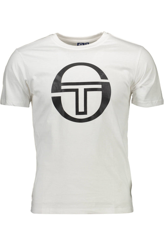 SERGIO TACCHINI WHITE MEN'S SHORT SLEEVE T-SHIRT-T-Shirt-SERGIO TACCHINI-WHITE-L-Urbanheer