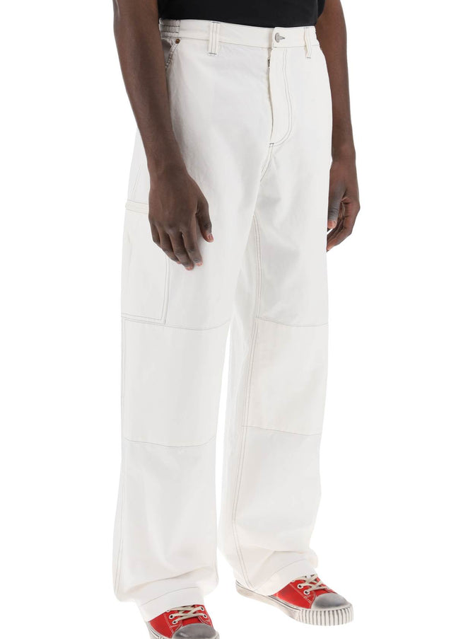 MM6 Maison Margiela wide cotton canvas trousers for men or women