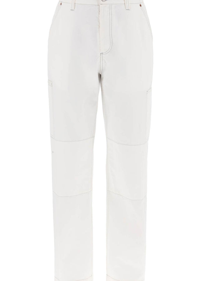 MM6 Maison Margiela wide cotton canvas trousers for men or women