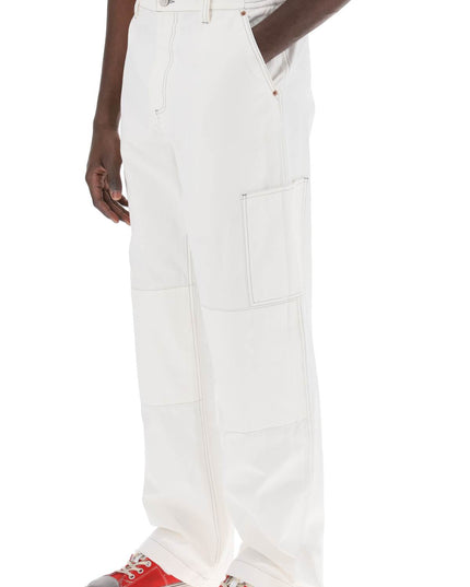 MM6 Maison Margiela wide cotton canvas trousers for men or women