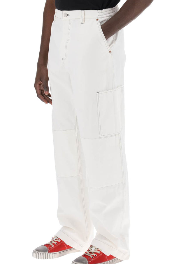 MM6 Maison Margiela wide cotton canvas trousers for men or women