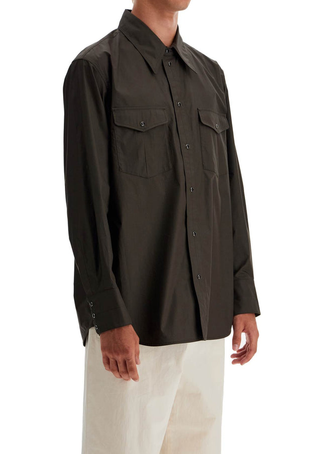 Lemaire western shirt with snap buttons