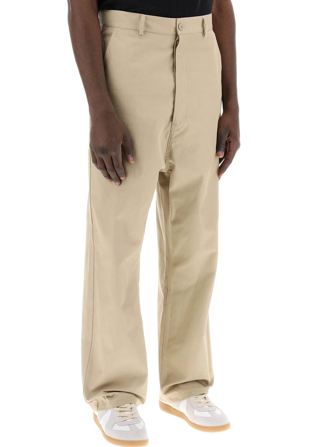 MM6 Maison Margiela loose straight leg pants with a