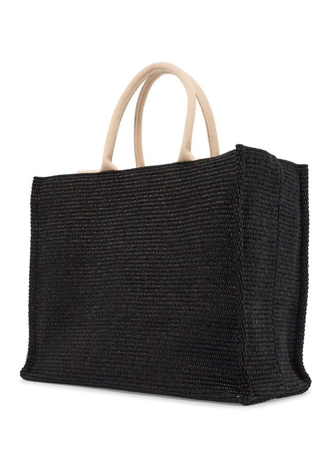 Marni large raffia effect tote bag