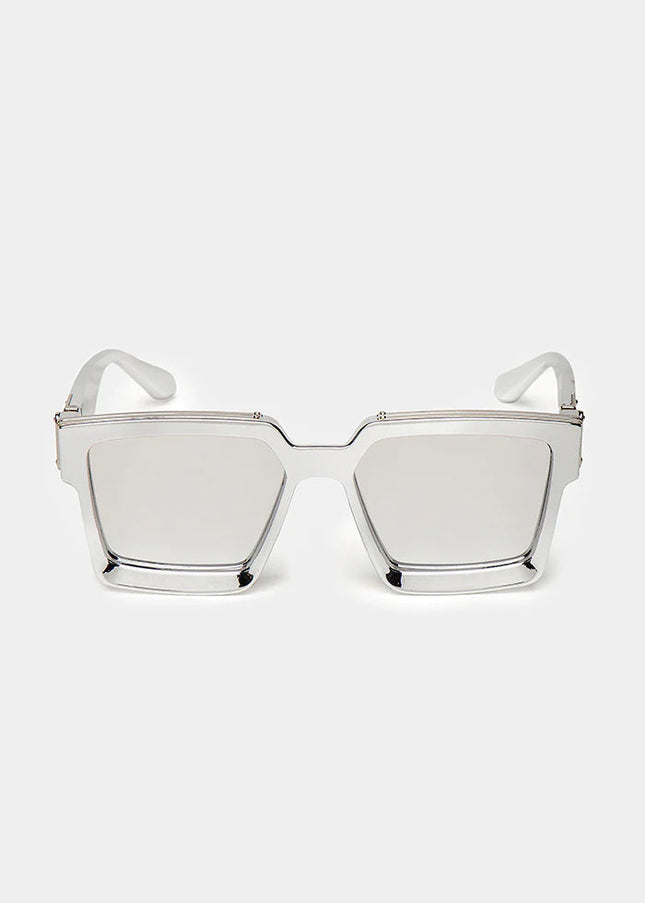 SILVER FASHIONISTA SUNGLASSES-Accessories Sunglasses-Gianni Kavanagh-Height: 5Height: 5.5 cm; Length: 15 cm-Urbanheer