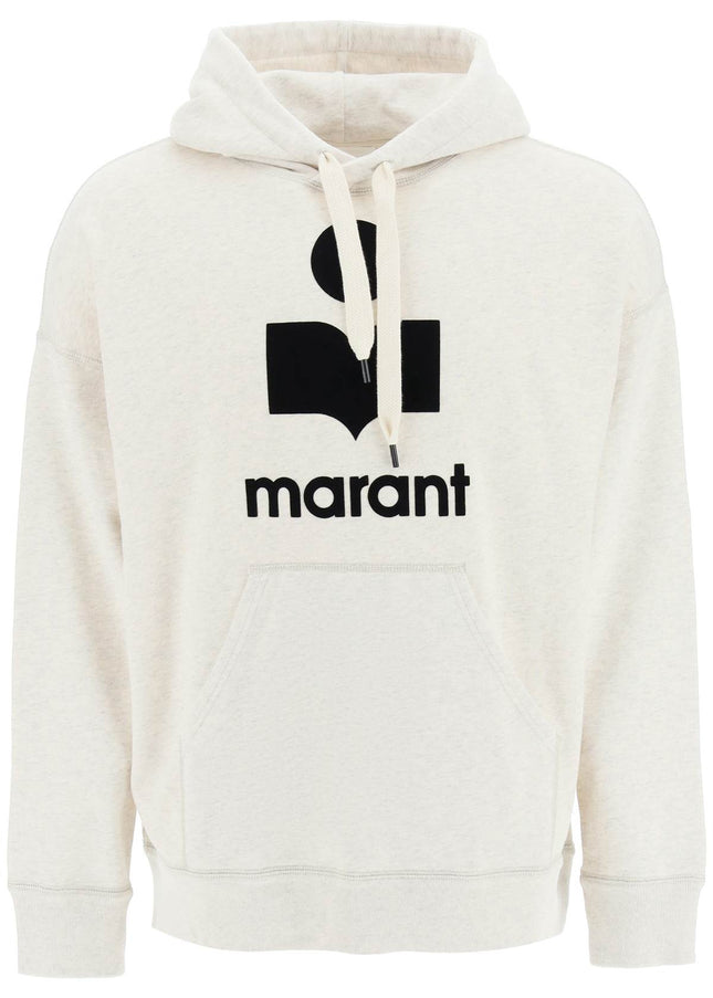 Marant 'miley' hoodie with flocked logo