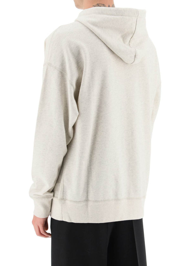 Marant 'miley' hoodie with flocked logo