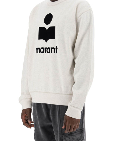 Marant mikoy flocked logo sweatshirt