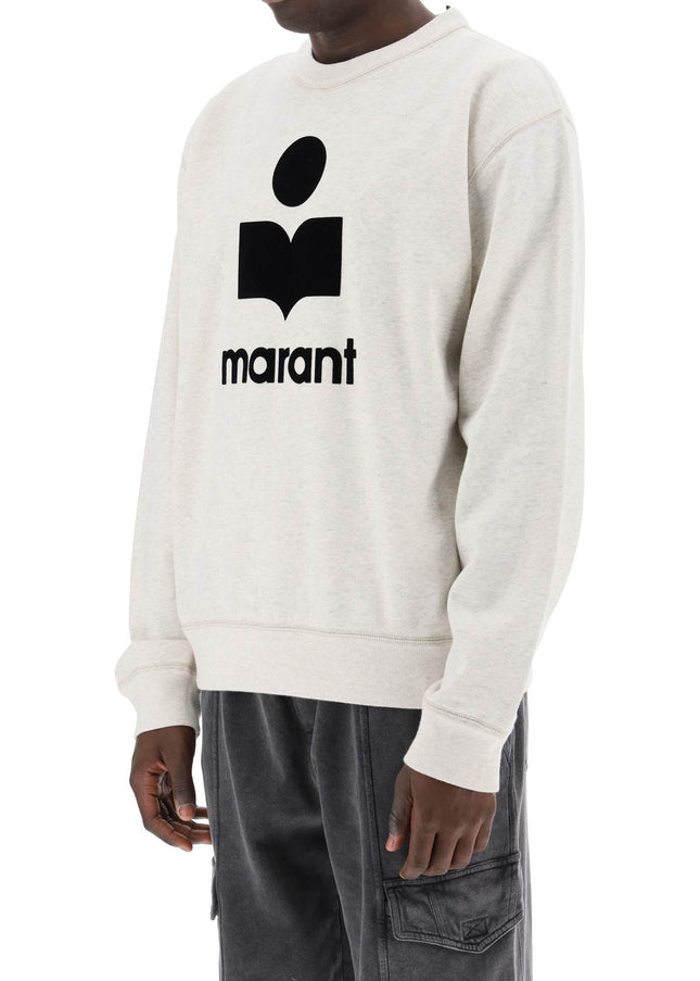 Marant mikoy flocked logo sweatshirt