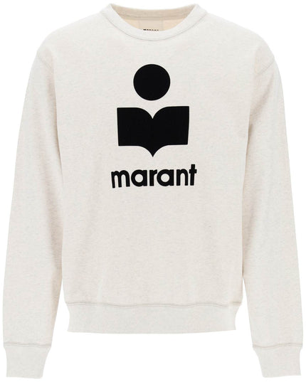 Marant mikoy flocked logo sweatshirt