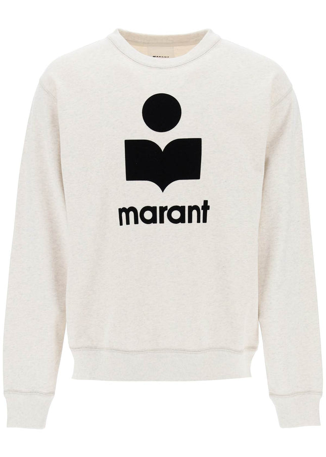 Marant mikoy flocked logo sweatshirt