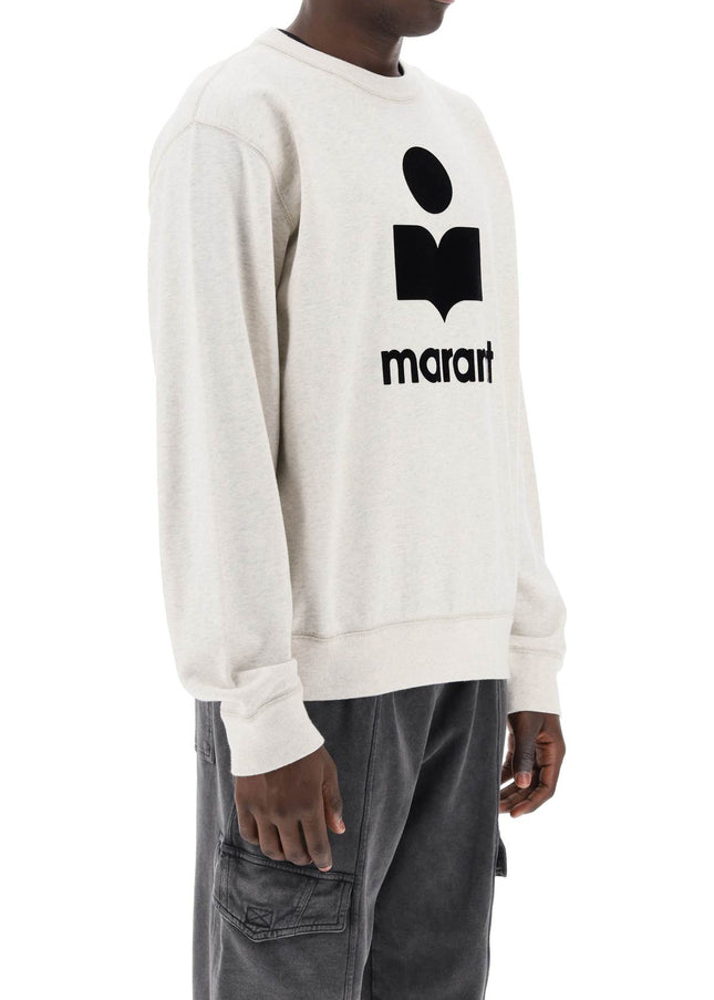 Marant mikoy flocked logo sweatshirt