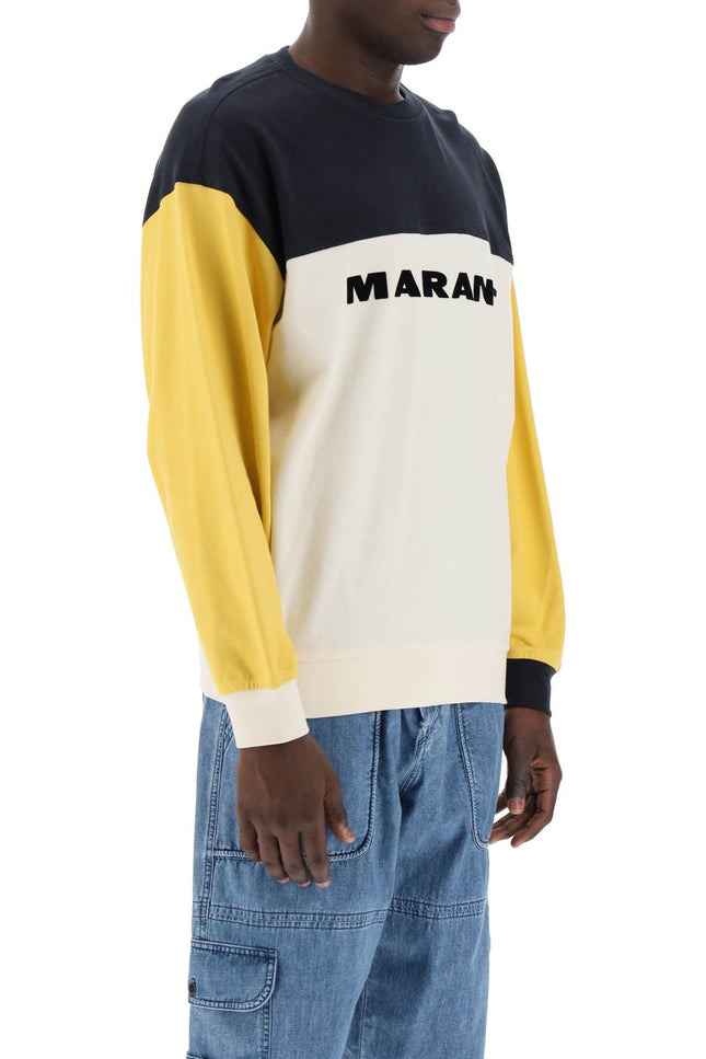 Marant Aftone Color Block Pique Sweatshirt-MARANT-Urbanheer