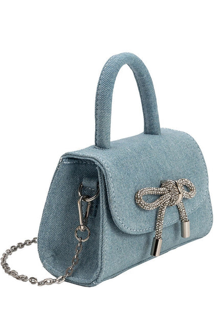 Sabrina Denim Mini Crossbody Bag