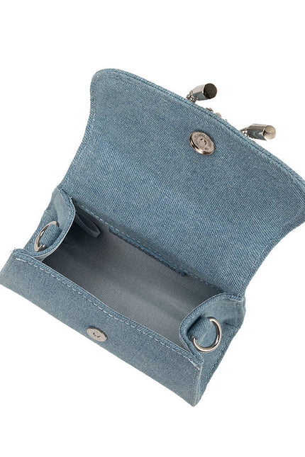 Sabrina Denim Mini Crossbody Bag