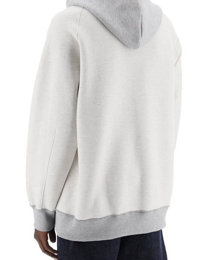 Sacai hooded sweatshirt with reverse