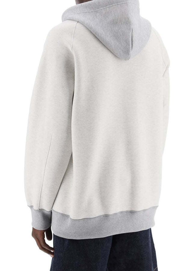 Sacai hooded sweatshirt with reverse