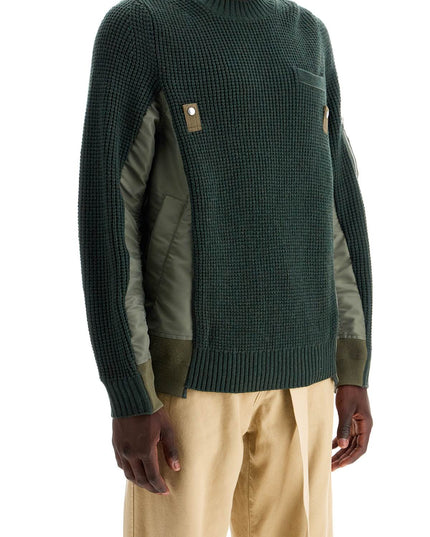 Sacai layered effect pullover