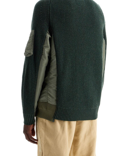 Sacai layered effect pullover